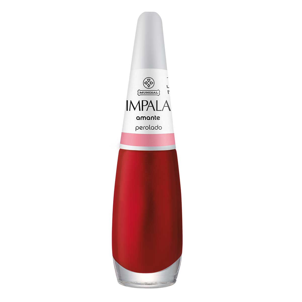 Esmalte Impala A Cor da Sua Moda Vermelho Perolado Cremoso para Unhas de Todos os Tipos 7,5ml