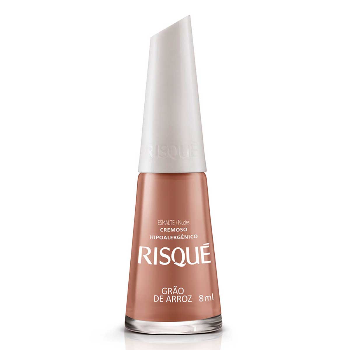 Esmalte Risqué Nude Cremoso Grão De Arroz 8 ml