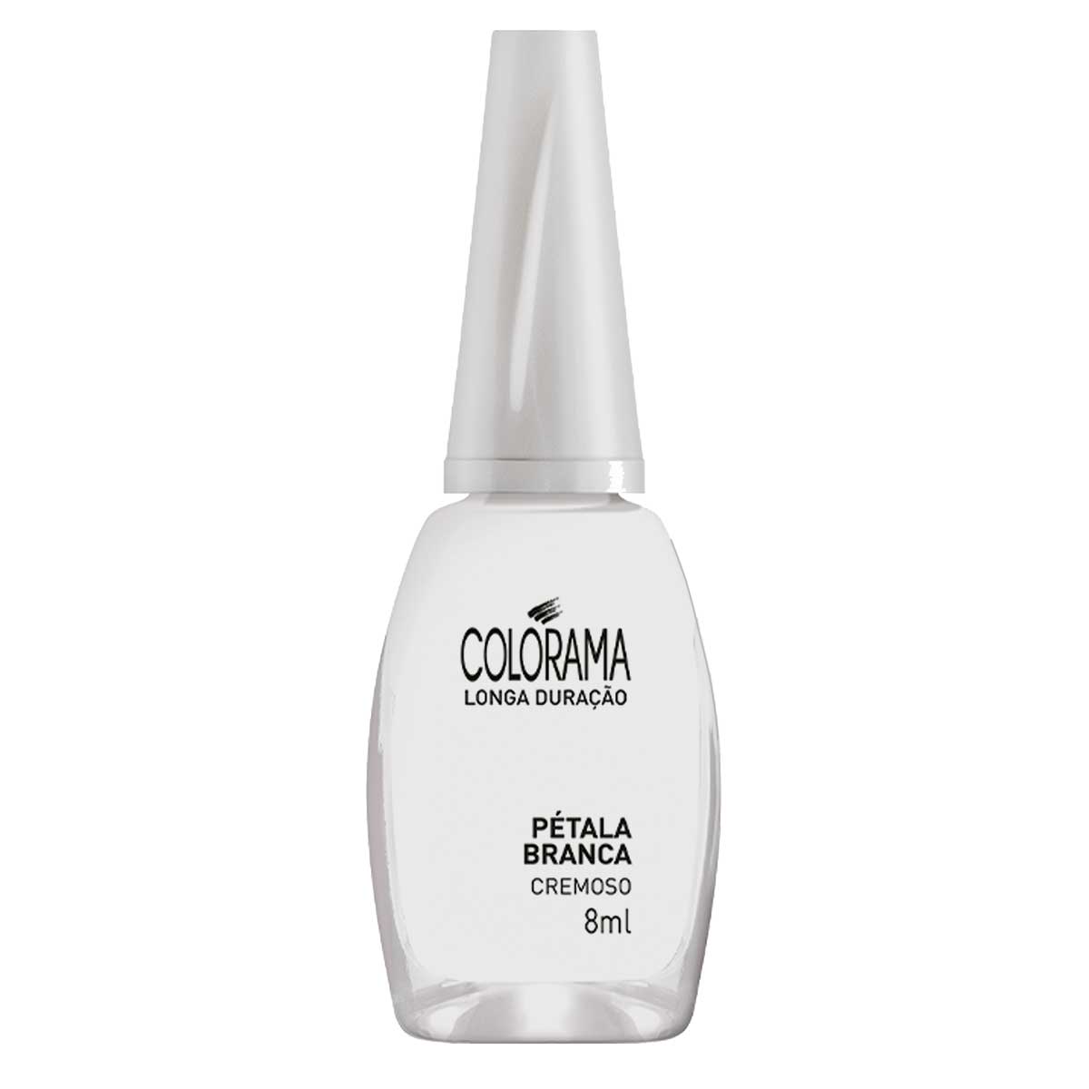 Esmalte Colorama Pet Branco Brilhante Cremoso 8ml