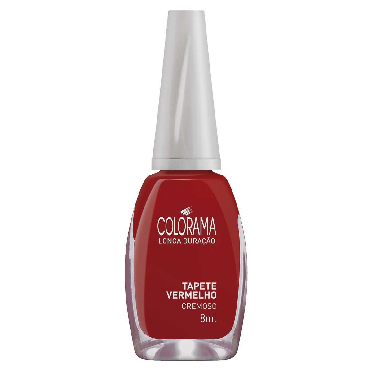 Esmalte Colorama Tapete Vermelho Brilhante Cremoso 8ml