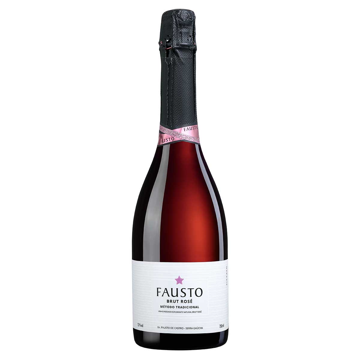 Espumante Rosé Seco Fausto 2021 Brut 750ml