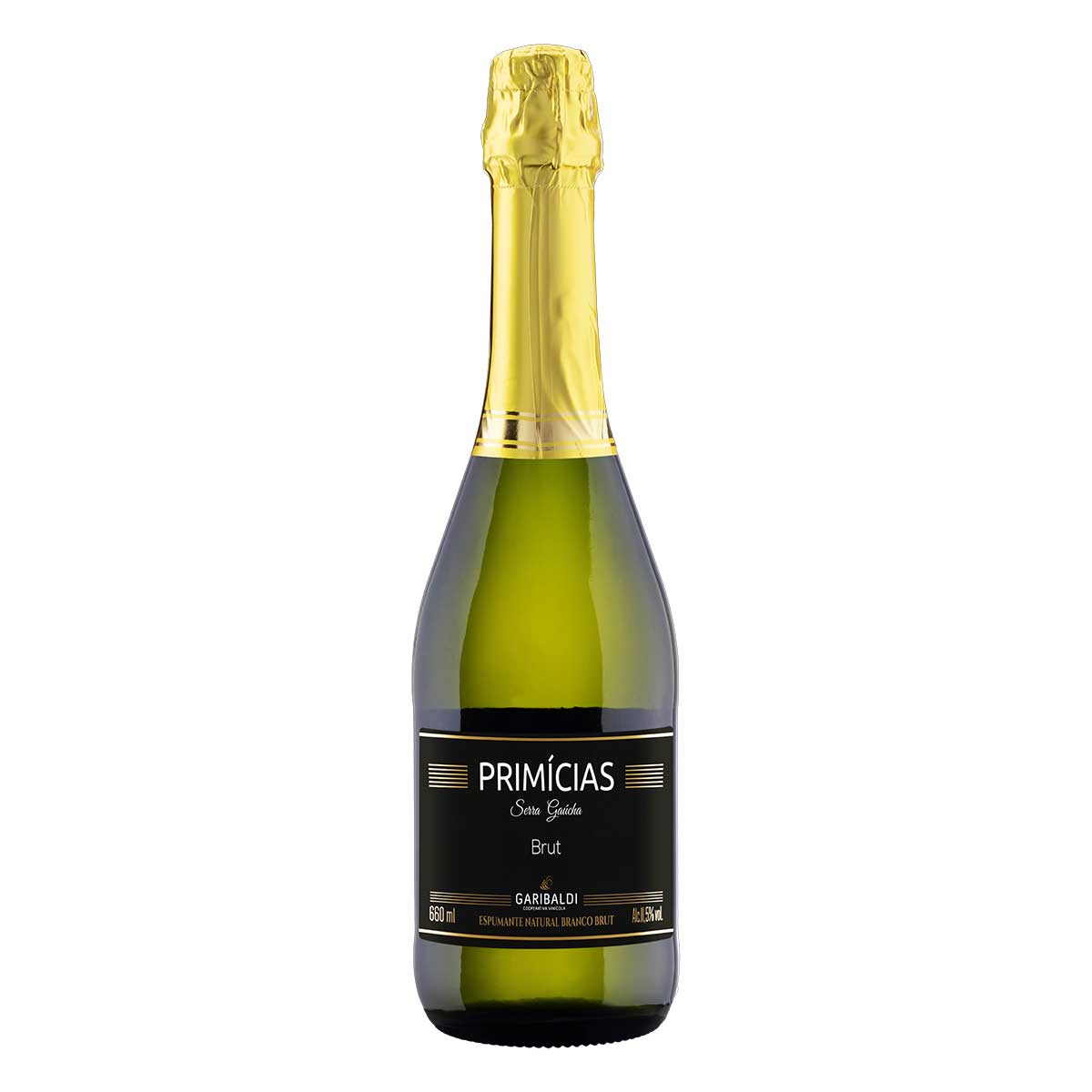 Espumante Natural Brasileiro Branco Brut Primícias Serra Gaúcha Garrafa 660ml