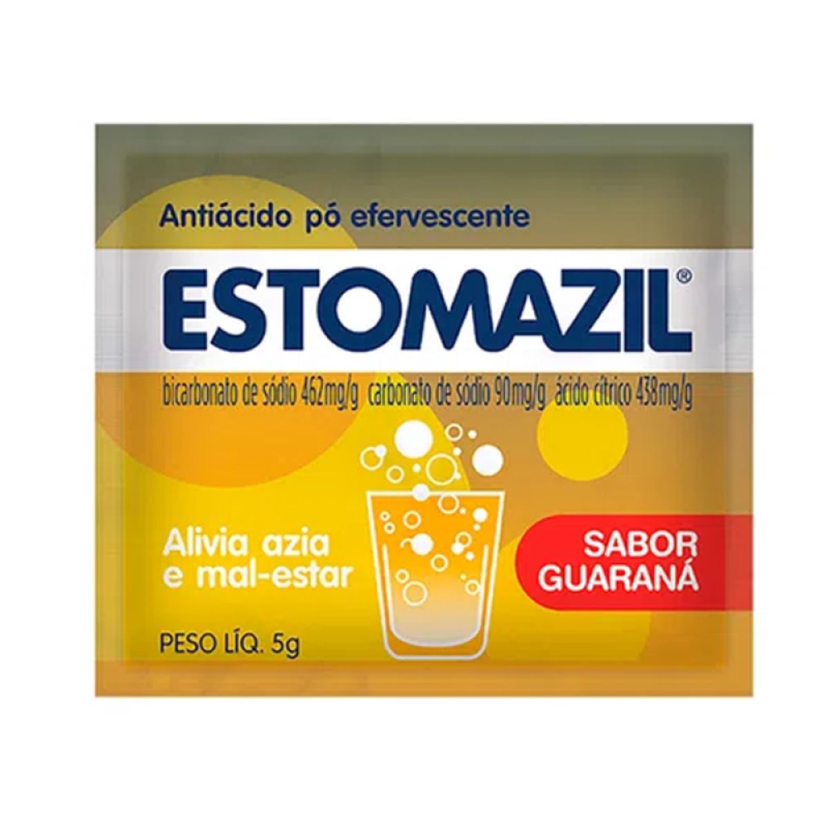 Pó Efervescente Estomazil Envelope Sabor Guaraná Com 5g