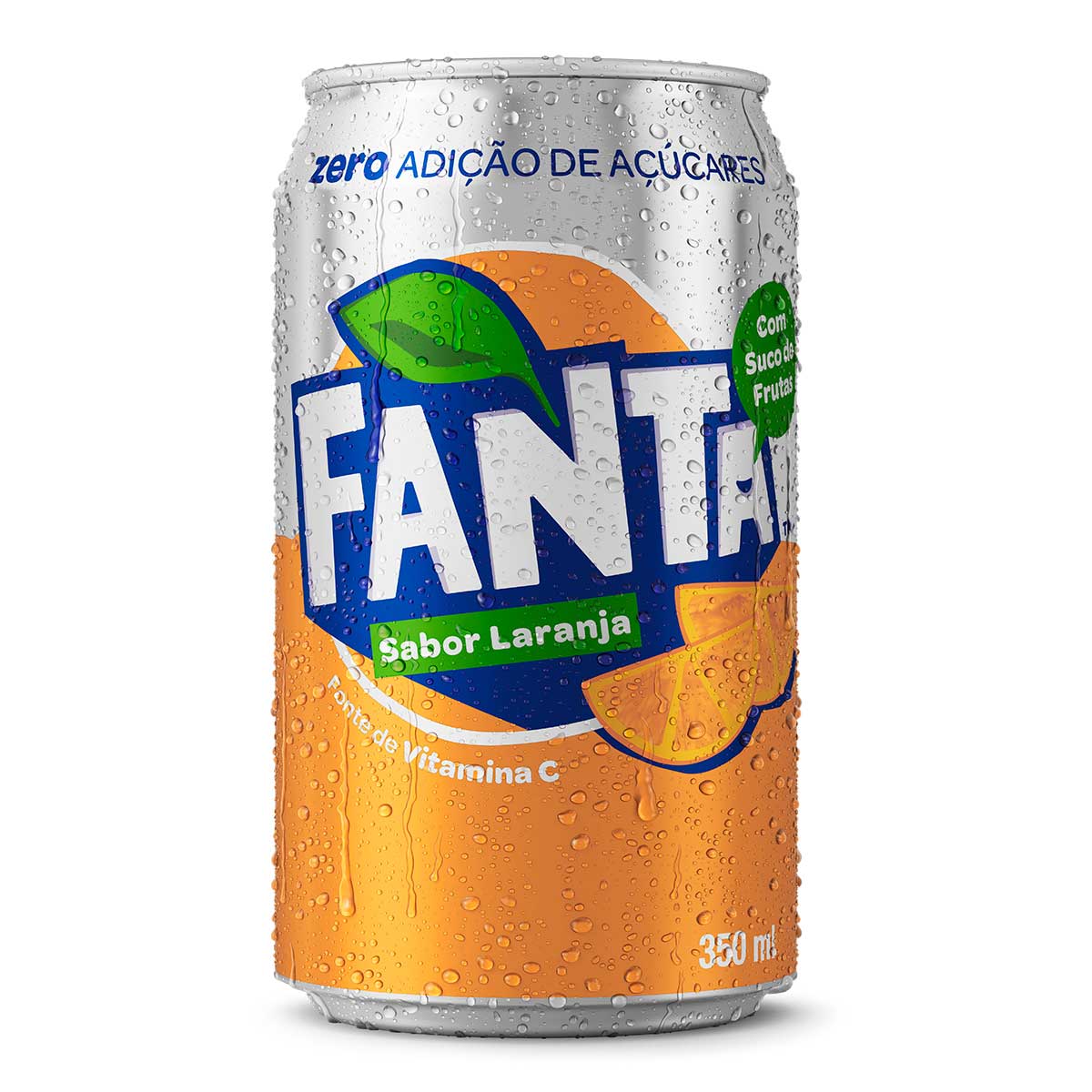 Fanta Zero Laranja Lata 350 ml