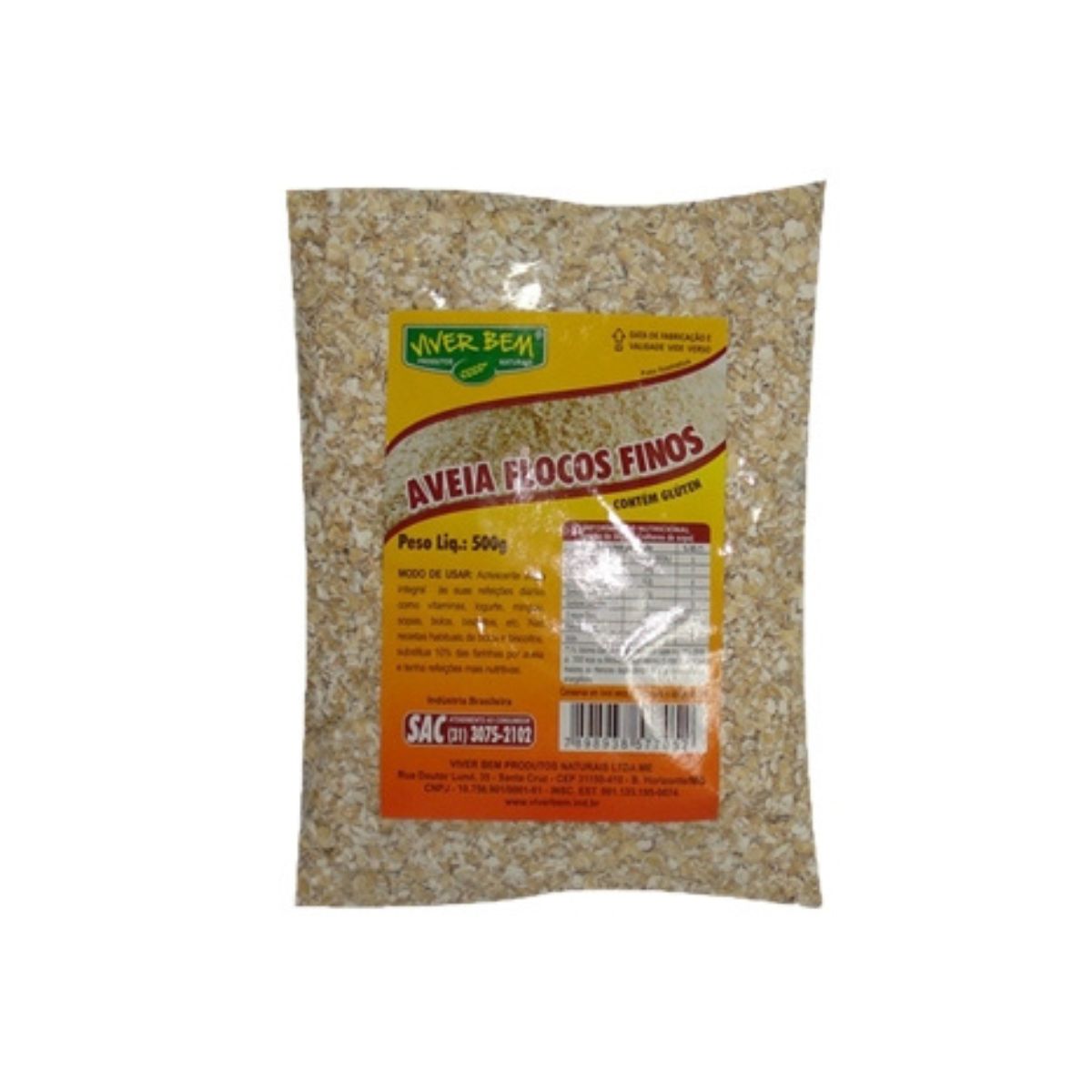 Farinha De Aveia Viver Bem Pacote 500 g