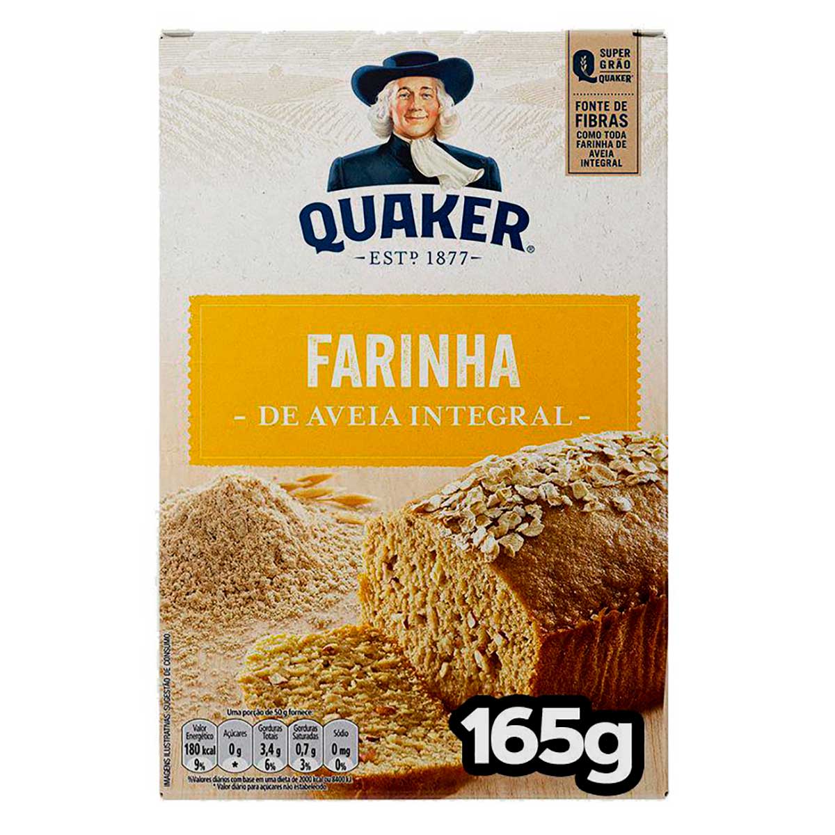 Farinha de Aveia Integral Quaker 165g