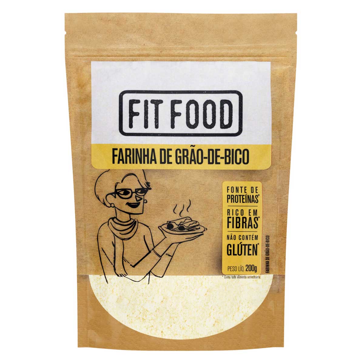 Farinha de Grão-de-Bico Integral Fit Food 200g