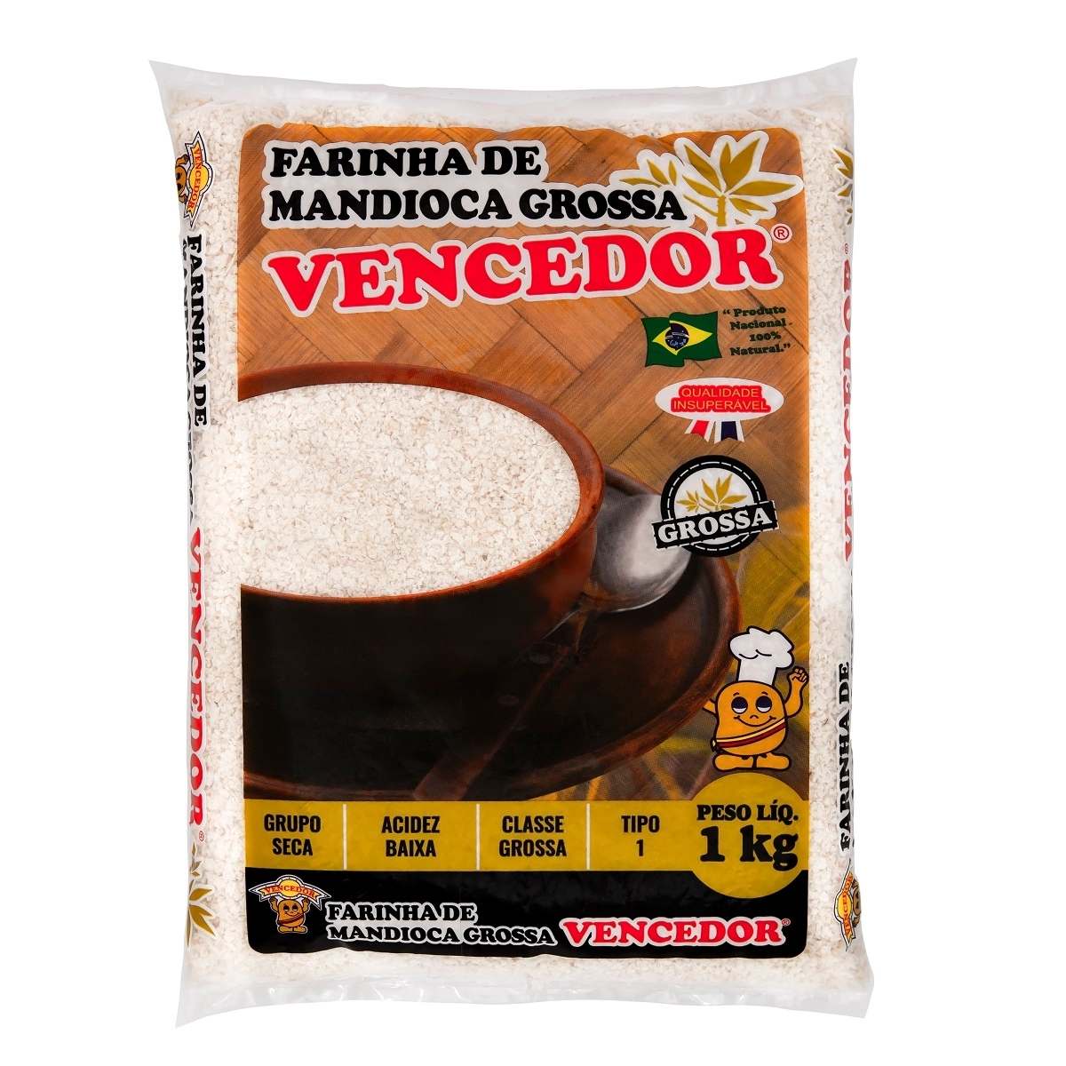 Farinha Mandioca Grossa Vencedor 1 kg