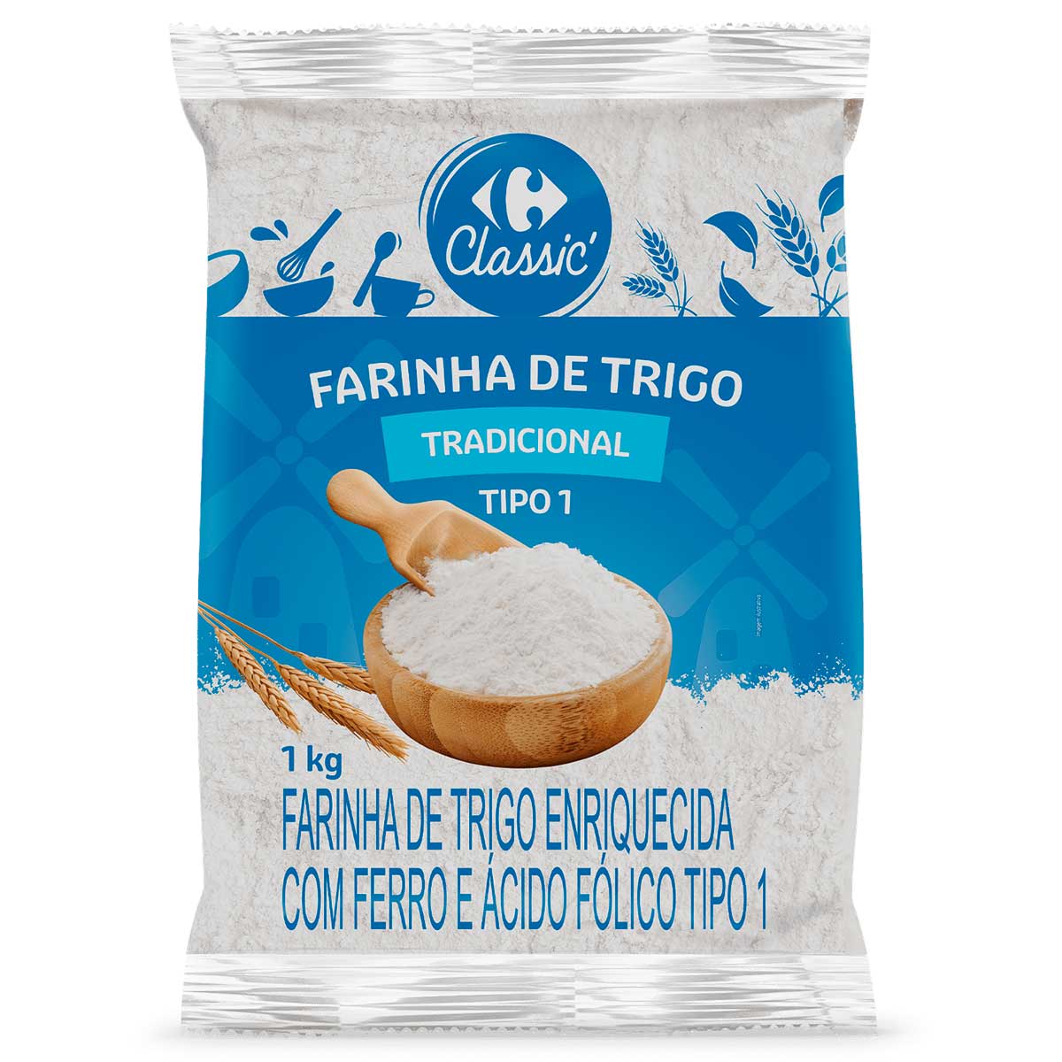 Farinha de Trigo Carrefour Classic 1 kg