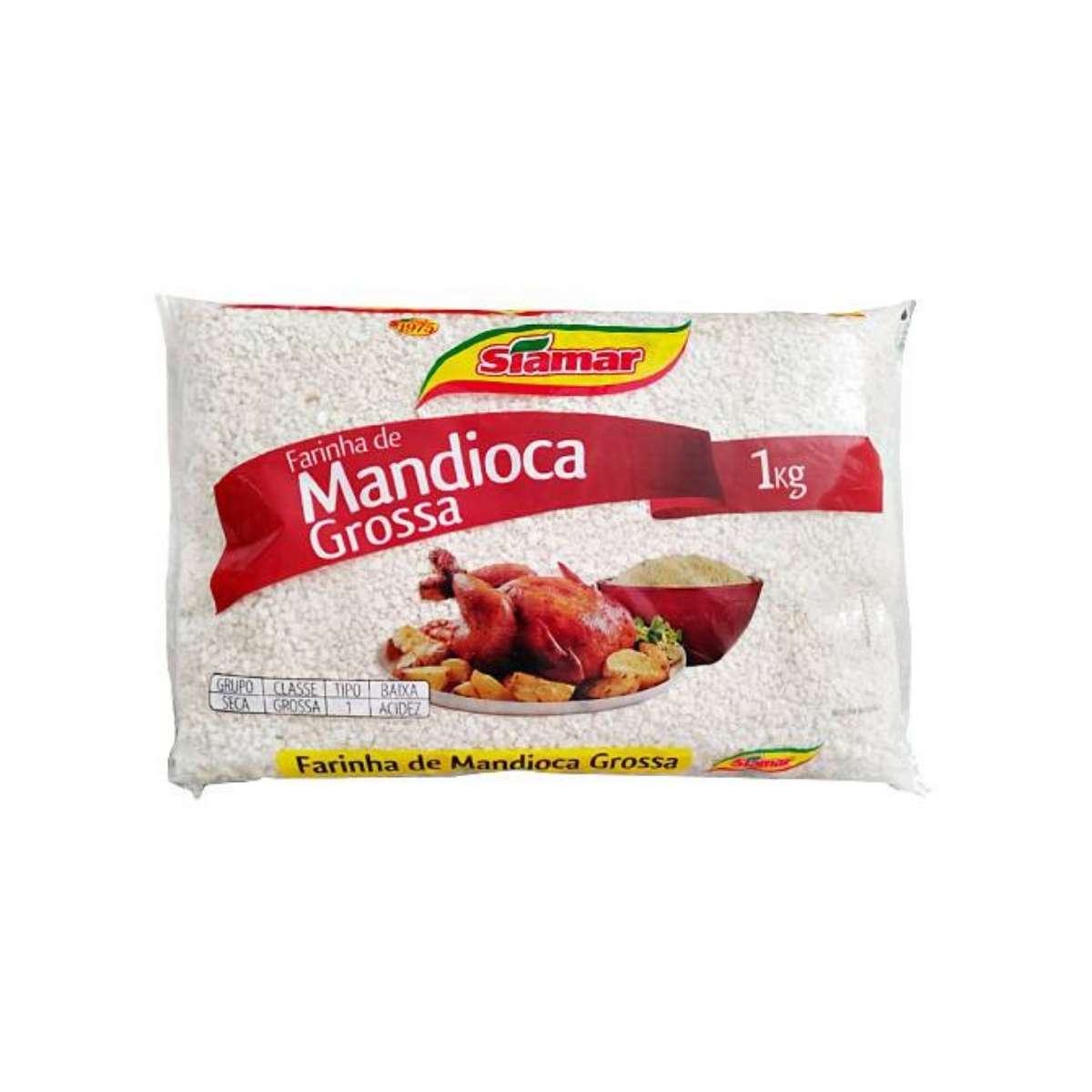 Farinha Mandioca Grossa Siamar 1 kg