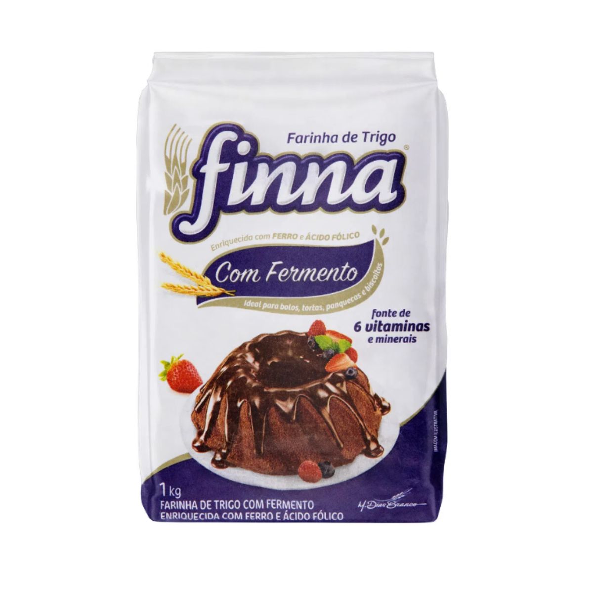 Farinha de Trigo Com Fermento Finna 1 Kg