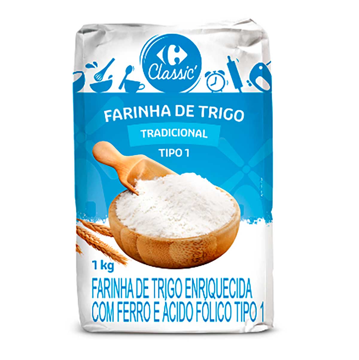 Farinha Trigo Carrefour Classic Pp 1kg