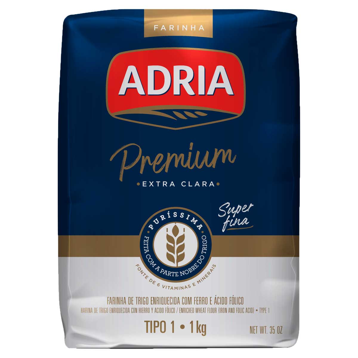 Farinha de Trigo Tipo 1 Adria Premium 1Kg