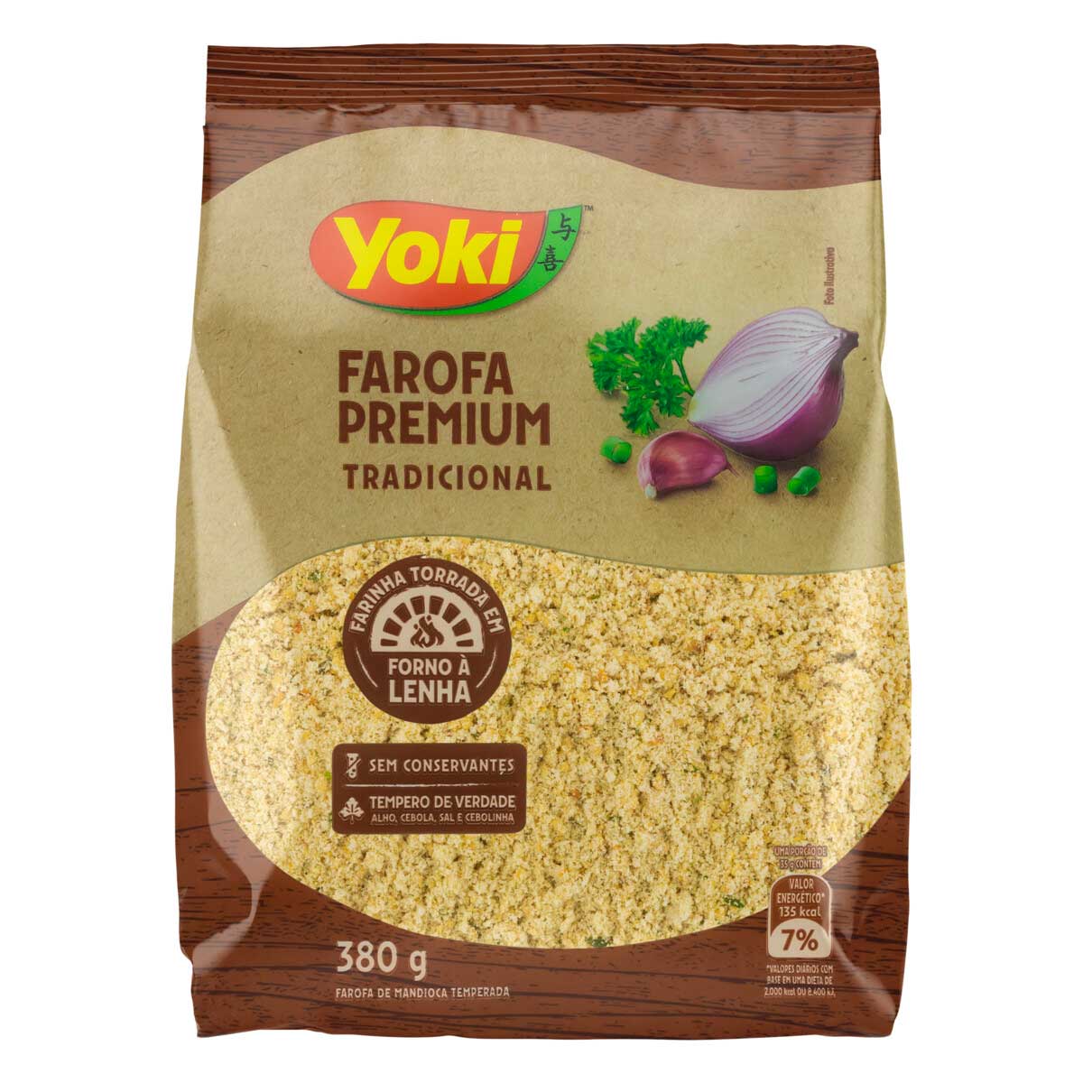 Farofa de Mandioca Tradicional Yoki Premium 380g