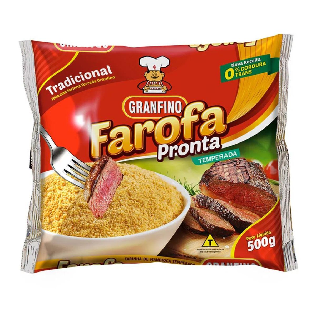 Farofa Pronta Tradicional Granfino 500 g