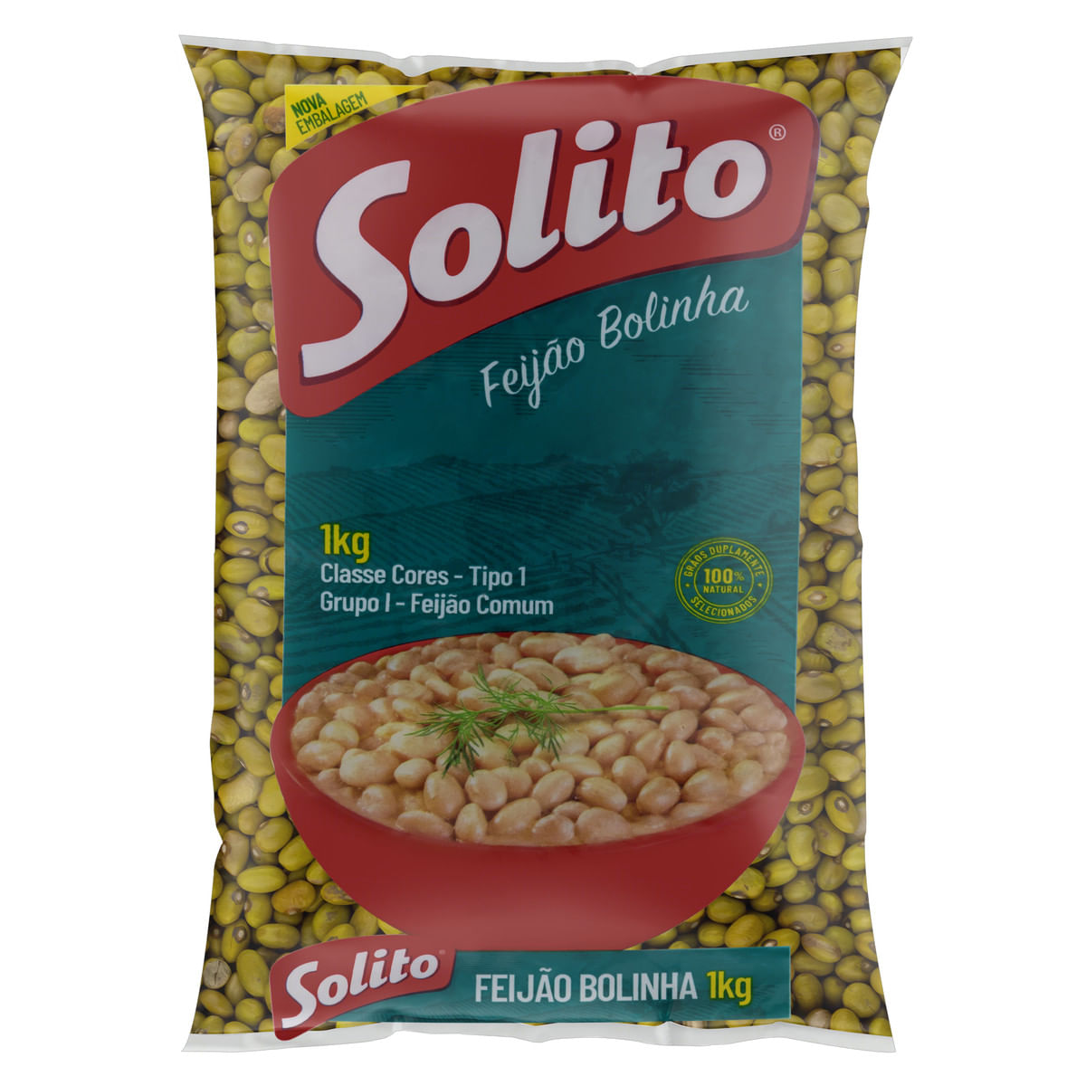 Feijão Bolinha Tipo 1 Solito 1kg