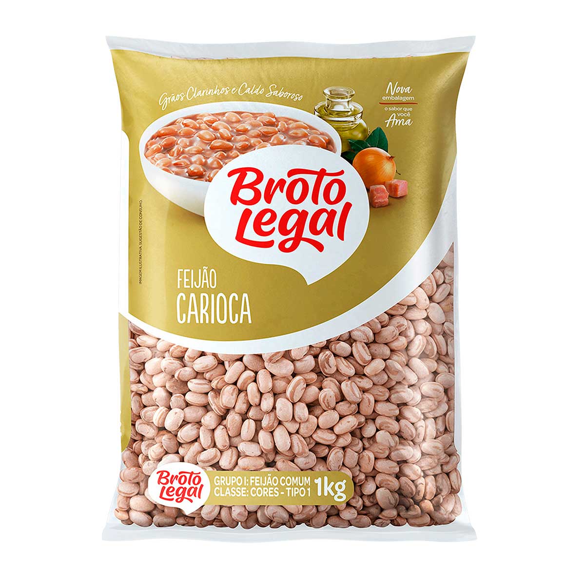 Feijão Carioca Tipo 1 Broto Legal 1 Kg