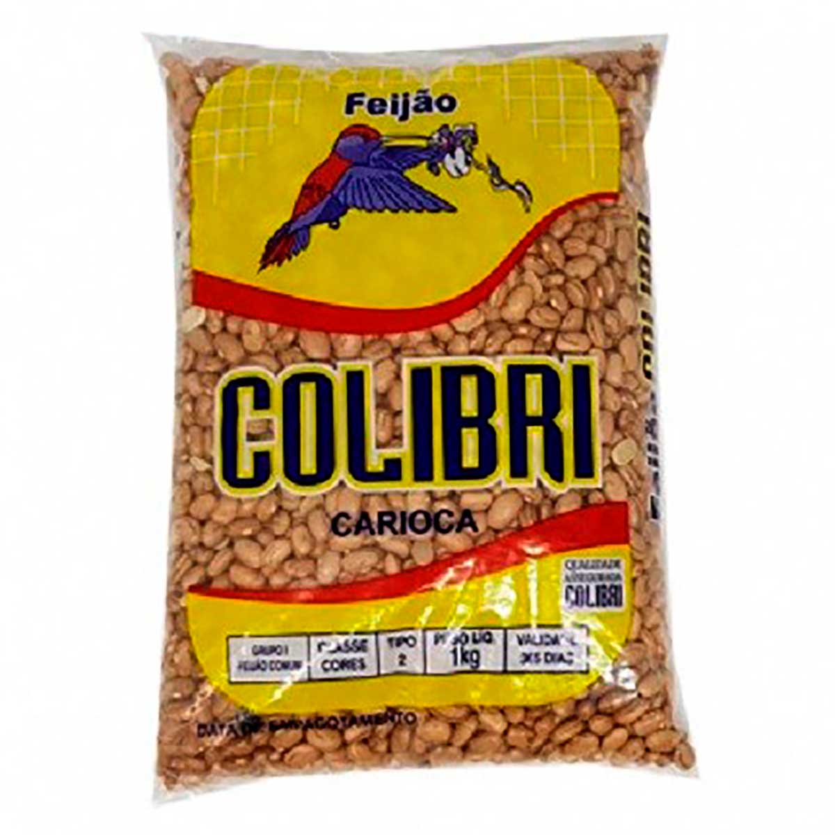 Feijão Carioca Tipo 2 Colibri 1 kg