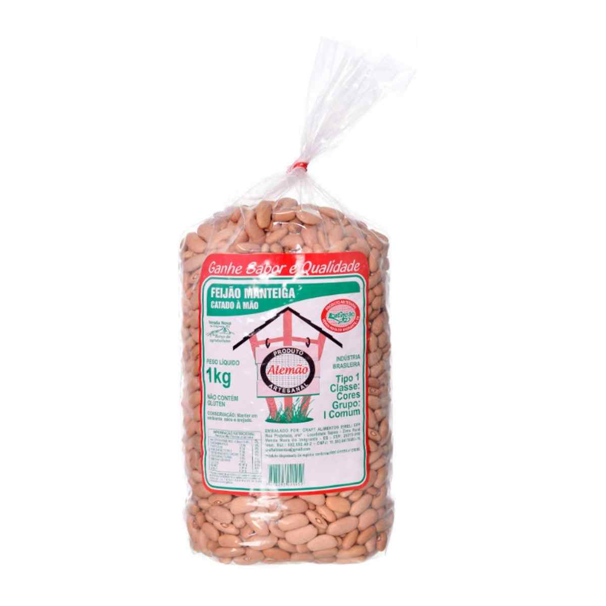 Feijão Manteiga Natural Alemão 1 kg