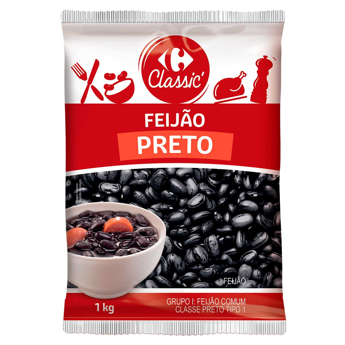 Feijão Preto Carrefour 1 Kg