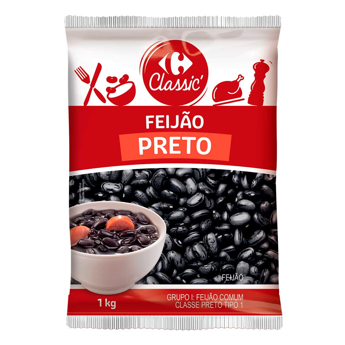 Feijão Preto Carrefour Classic 1 kg