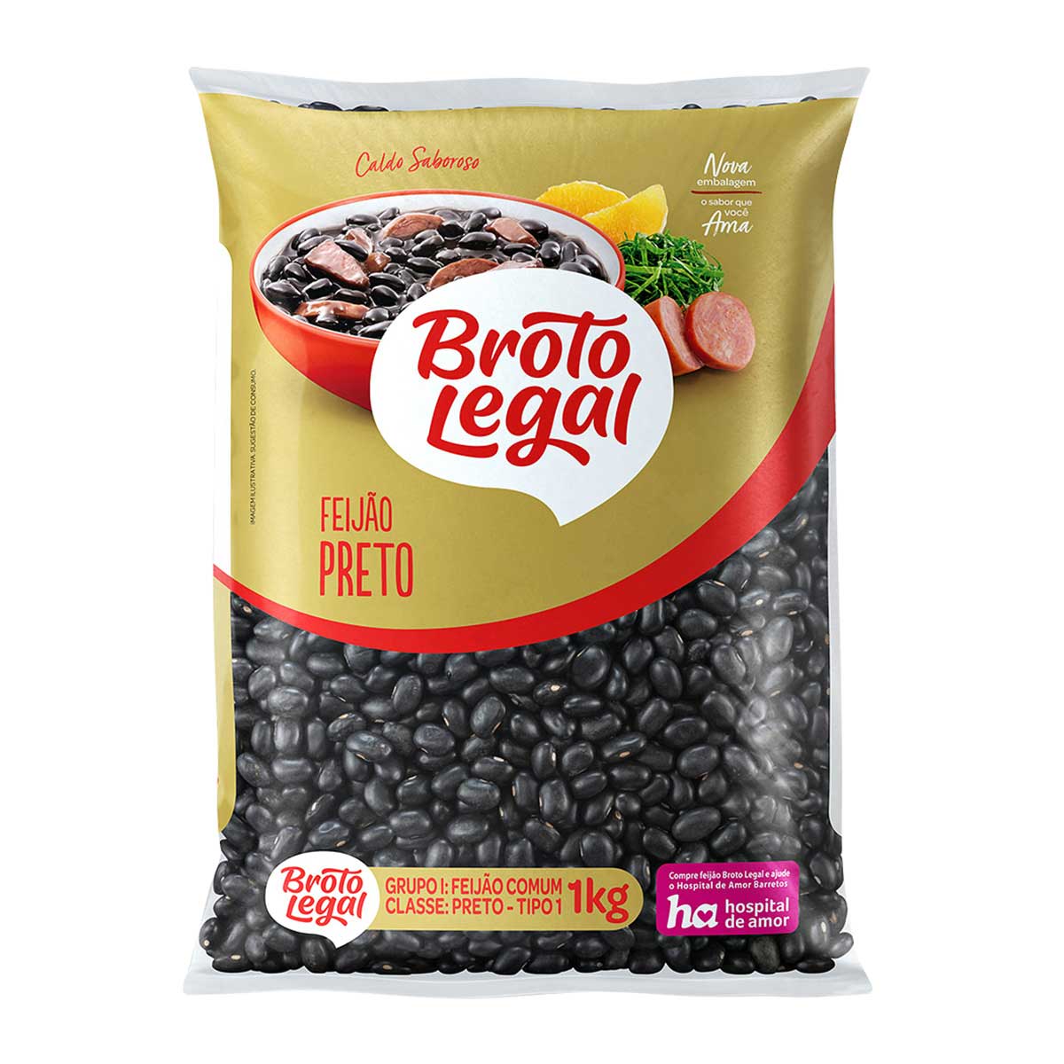 Feijão Preto Tipo 1 Broto Legal 1 Kg