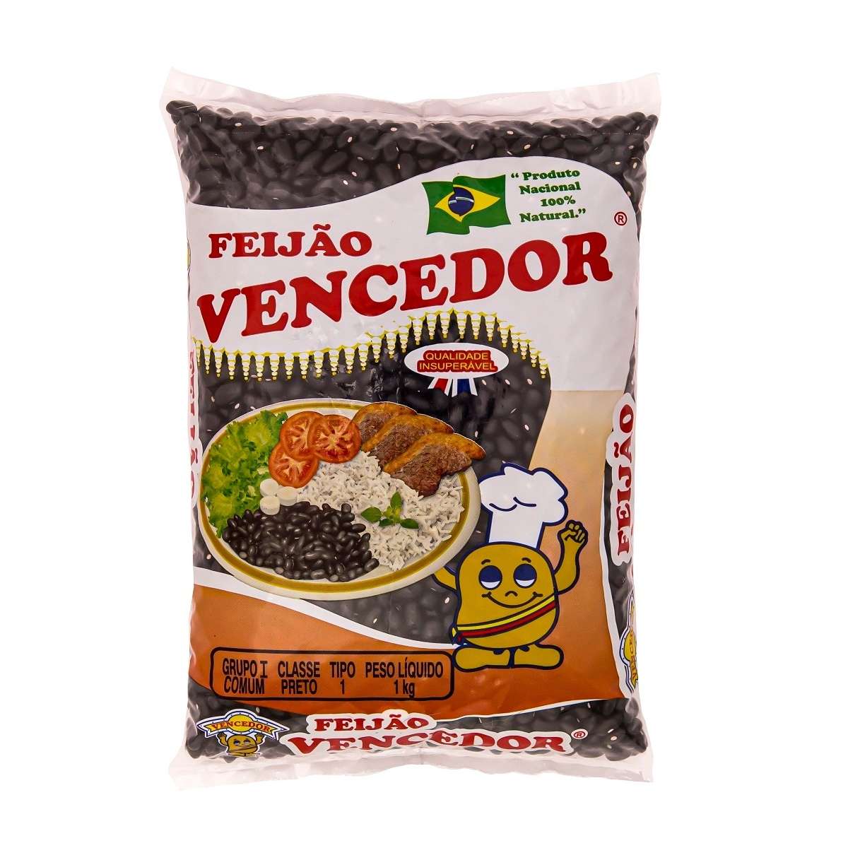 Feijão Preto Tipo 1 Vencedor 1KG