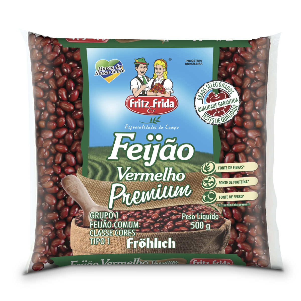 Feijão Vermelho Premiun Fritz Frida 500 g