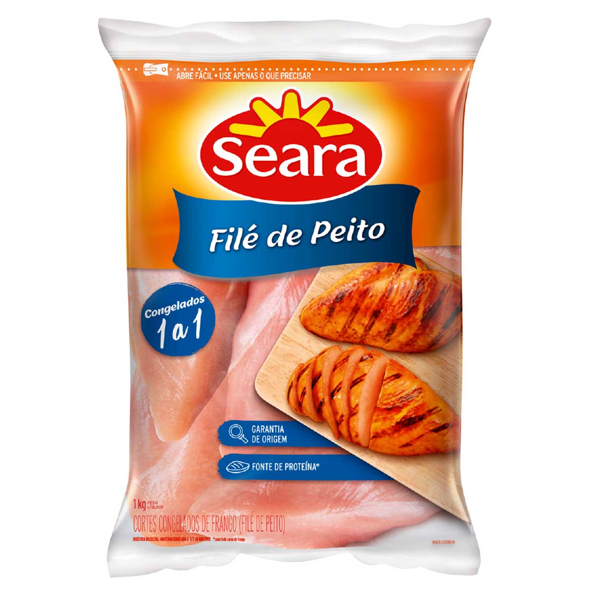 Filé de Peito de Frango Congelado Seara 1Kg