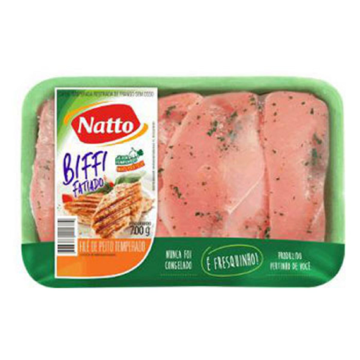 Filé de Peito de Frango Temperado Resfriado Natto 700 g