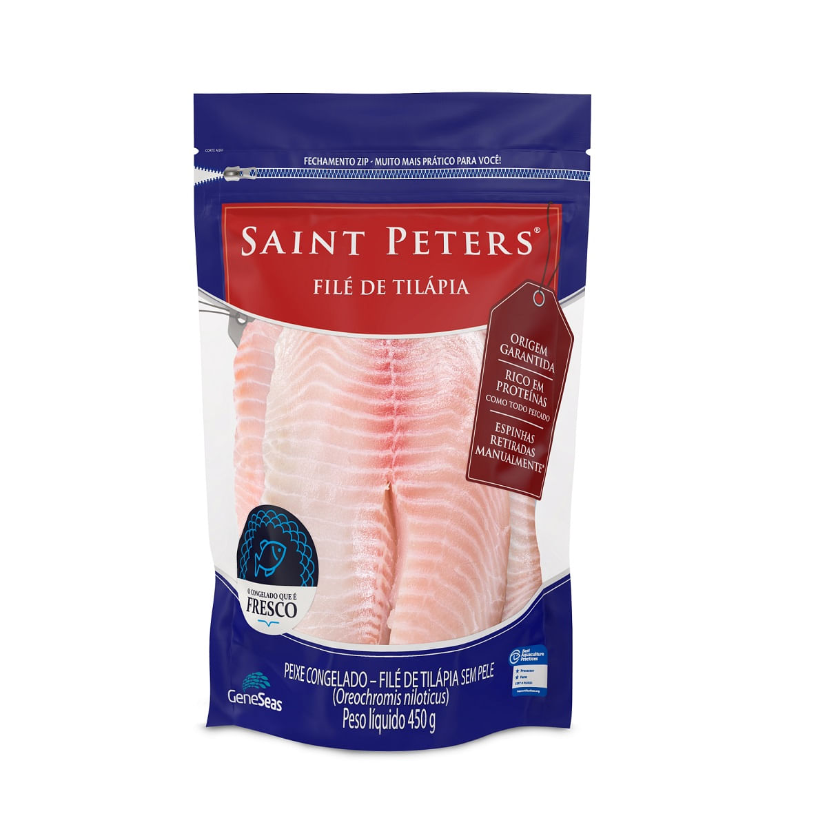 Filé de Saint Peter sem Espinha Dellmare 450g