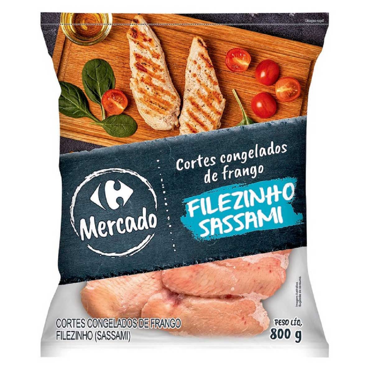 Filé de Frango Sassami Congelado Mercado Carrefour 800g