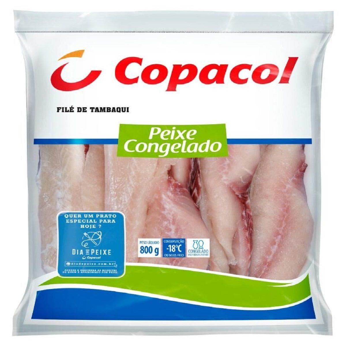 Filé de Tambaqui Congelado Copacol 800 g