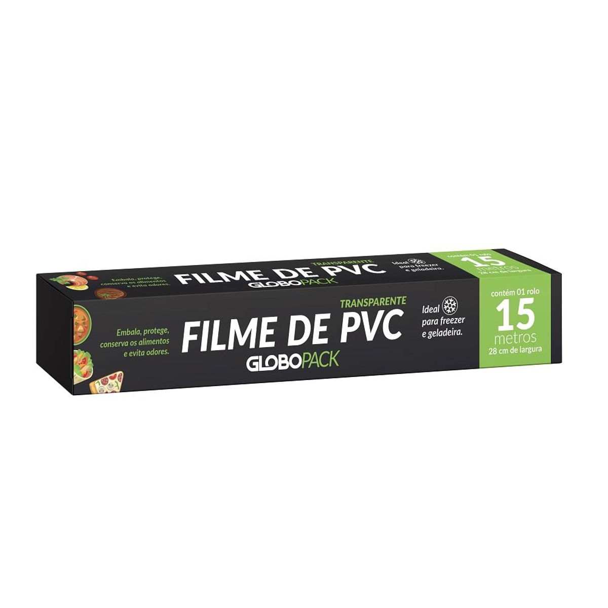 Filme Pvc Globopack Rolo 28 cm x 15 M