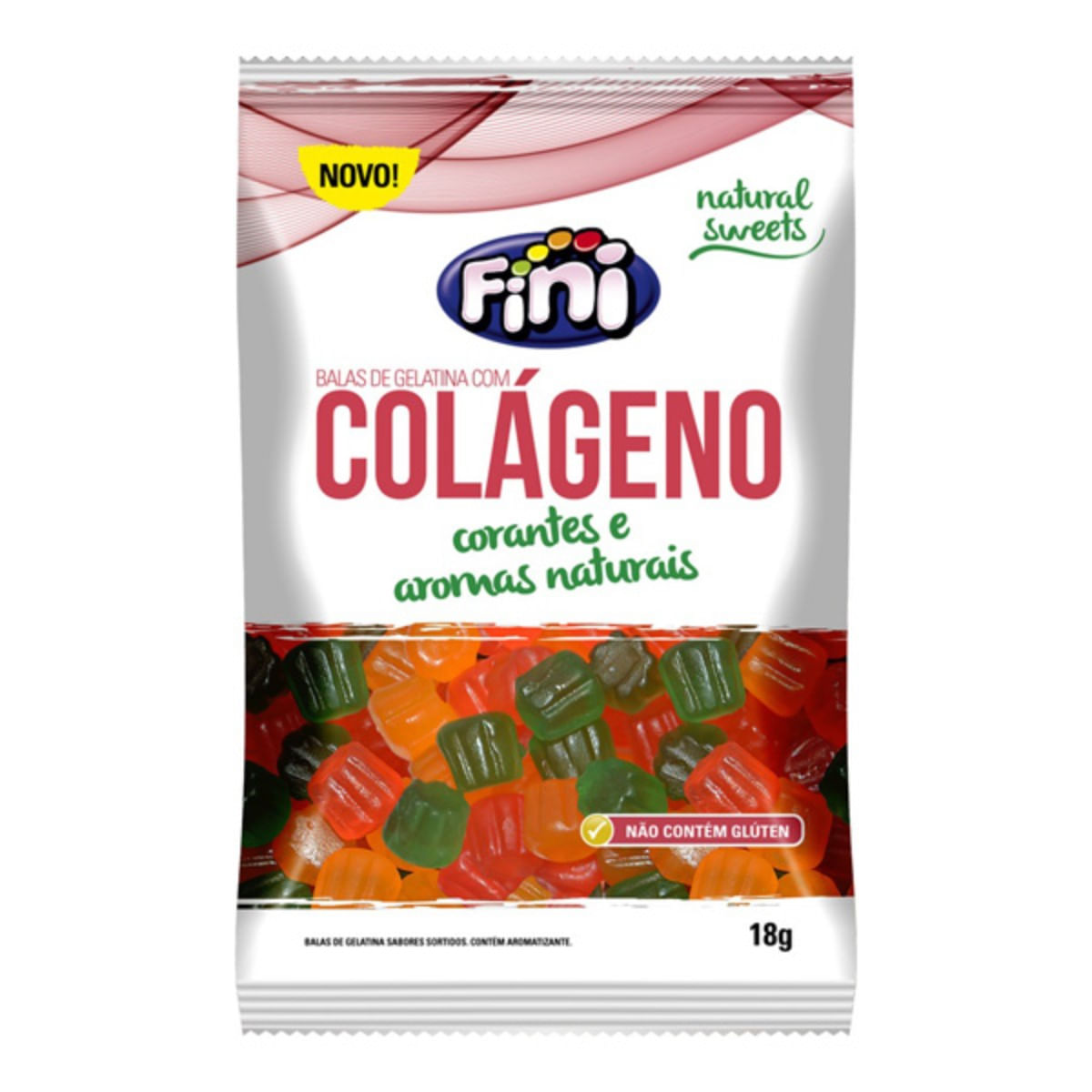 Bala Fini Natural Sweets Colageno 18 g