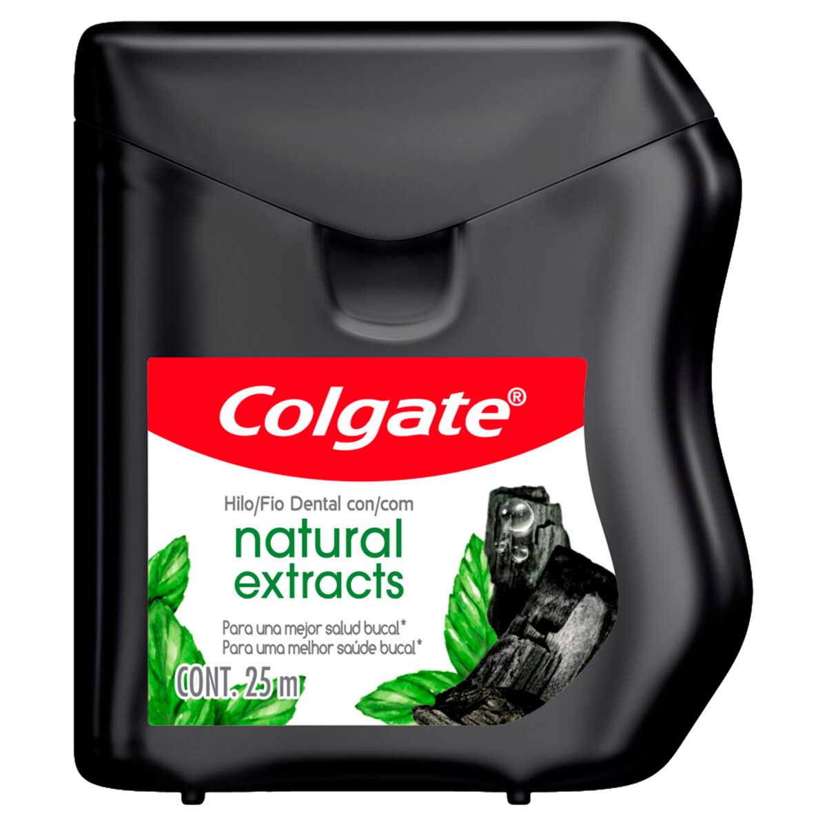 Fio Dental Encerado Colgate Natural Extracts Carvão 25m