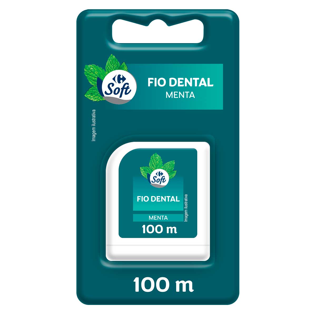 Fio Dental Carrefour Soft Sabor Menta 100m