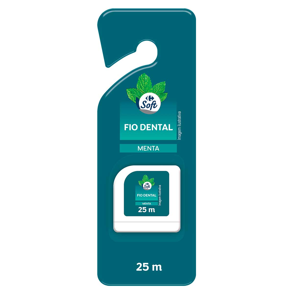 Fio Dental Carrefour Soft Sabor Menta 25m