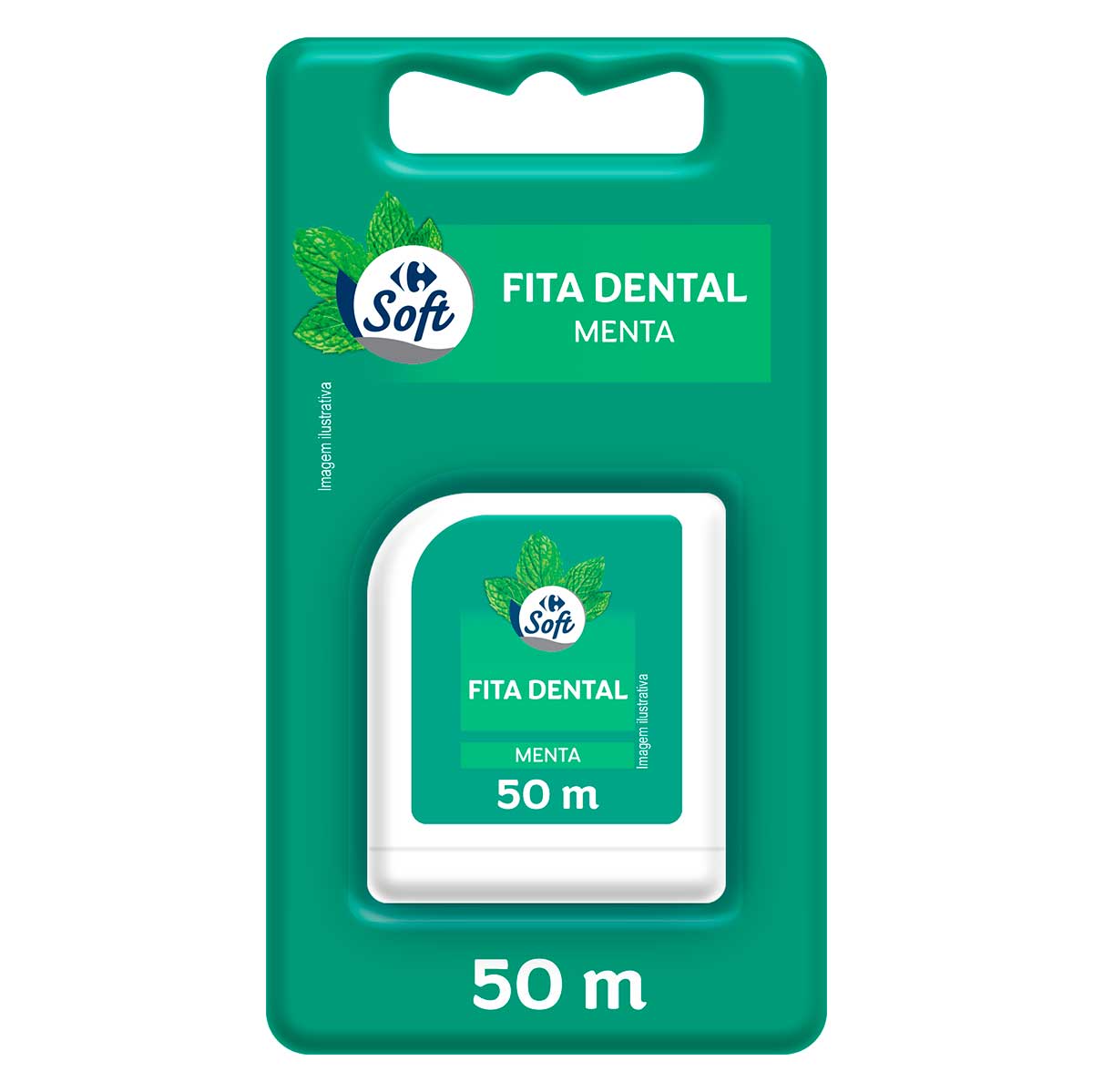 Fio Dental Carrefour Soft Sabor Menta 50m