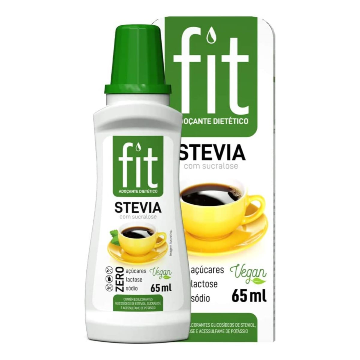 Adoçante Dietético Stévia com Sucralose Fit 65 ml