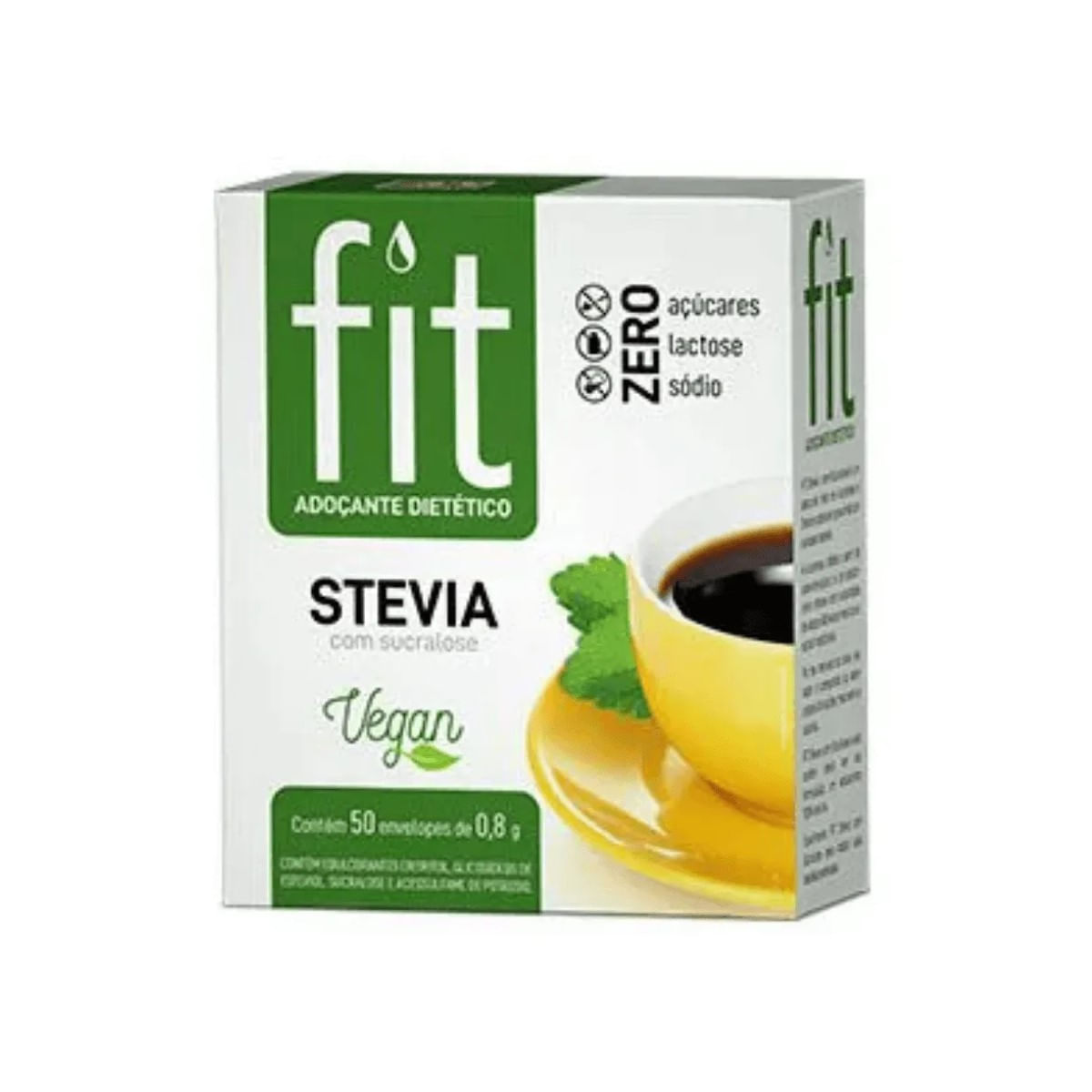 Sachê Sucralose Stevia Fit 0.8gr