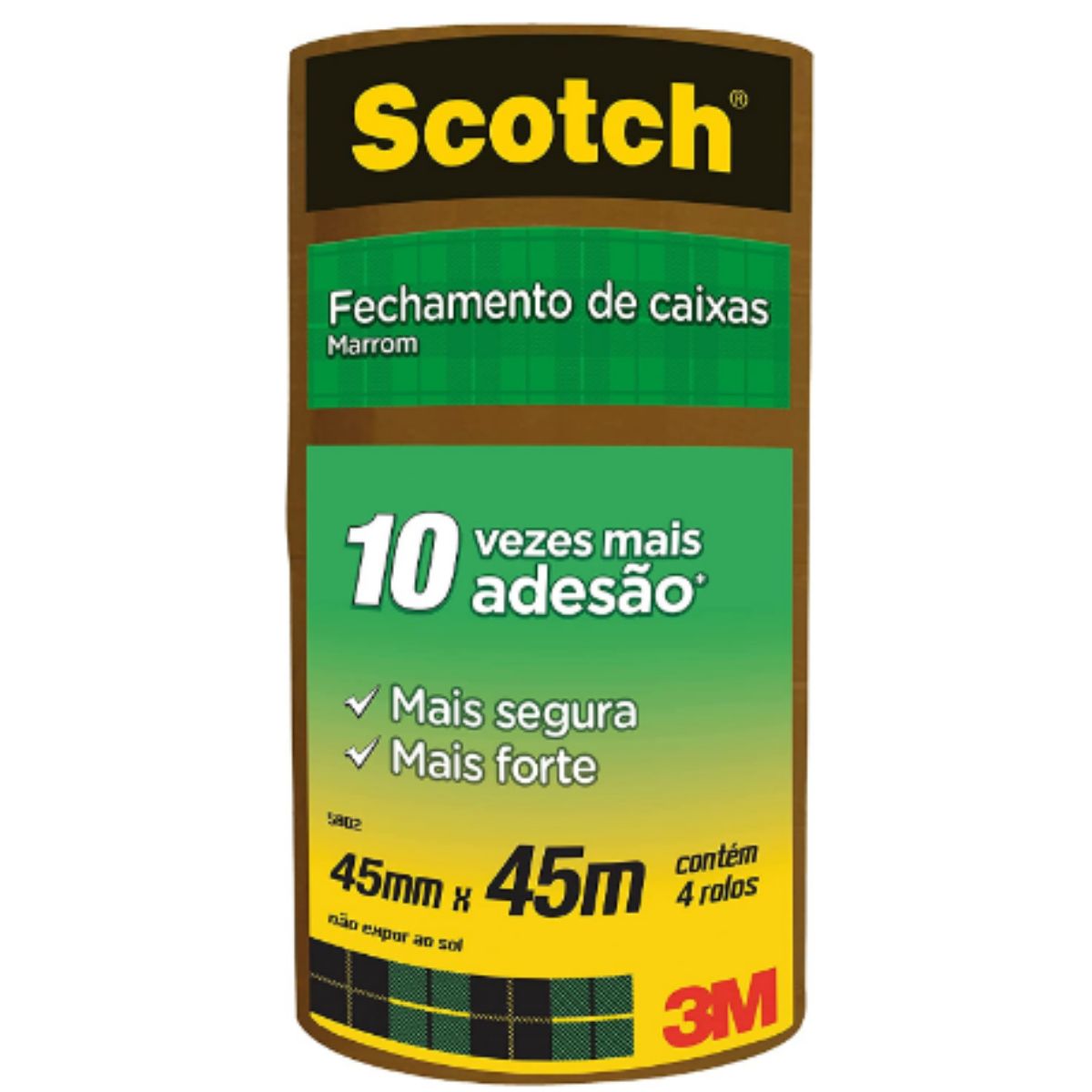 Fita Para Empacotamento 4 Unidades Scotch 3M Marrom