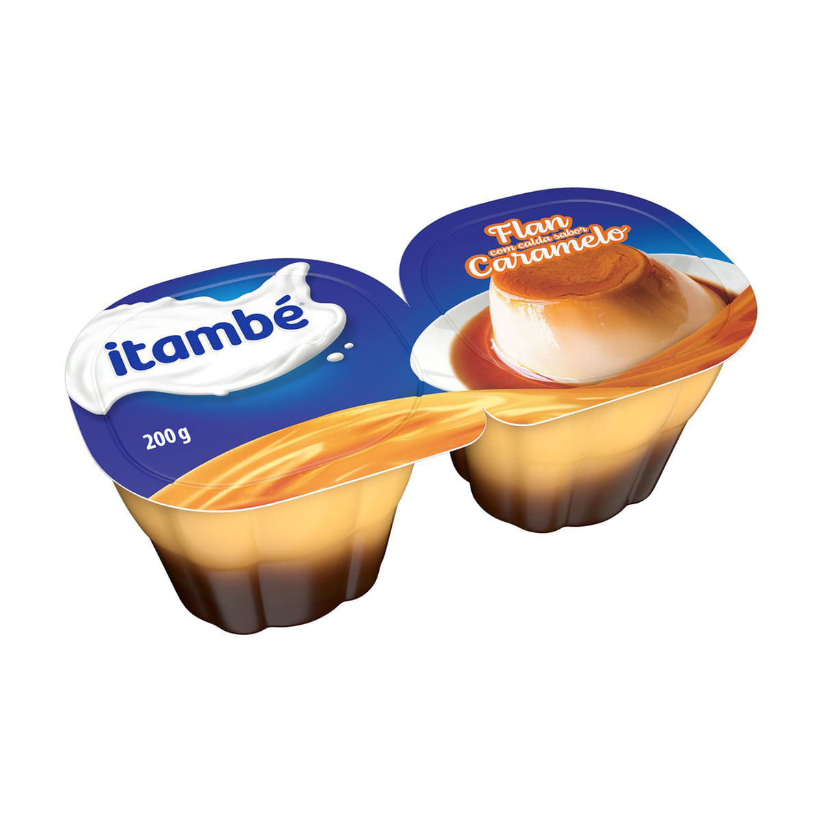 Flan com Calda de Caramelo Itambé 200 g com 2 unid