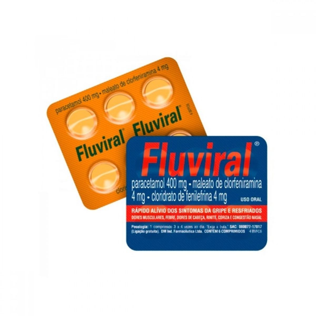 Fluviral Com 6 Comprimidos