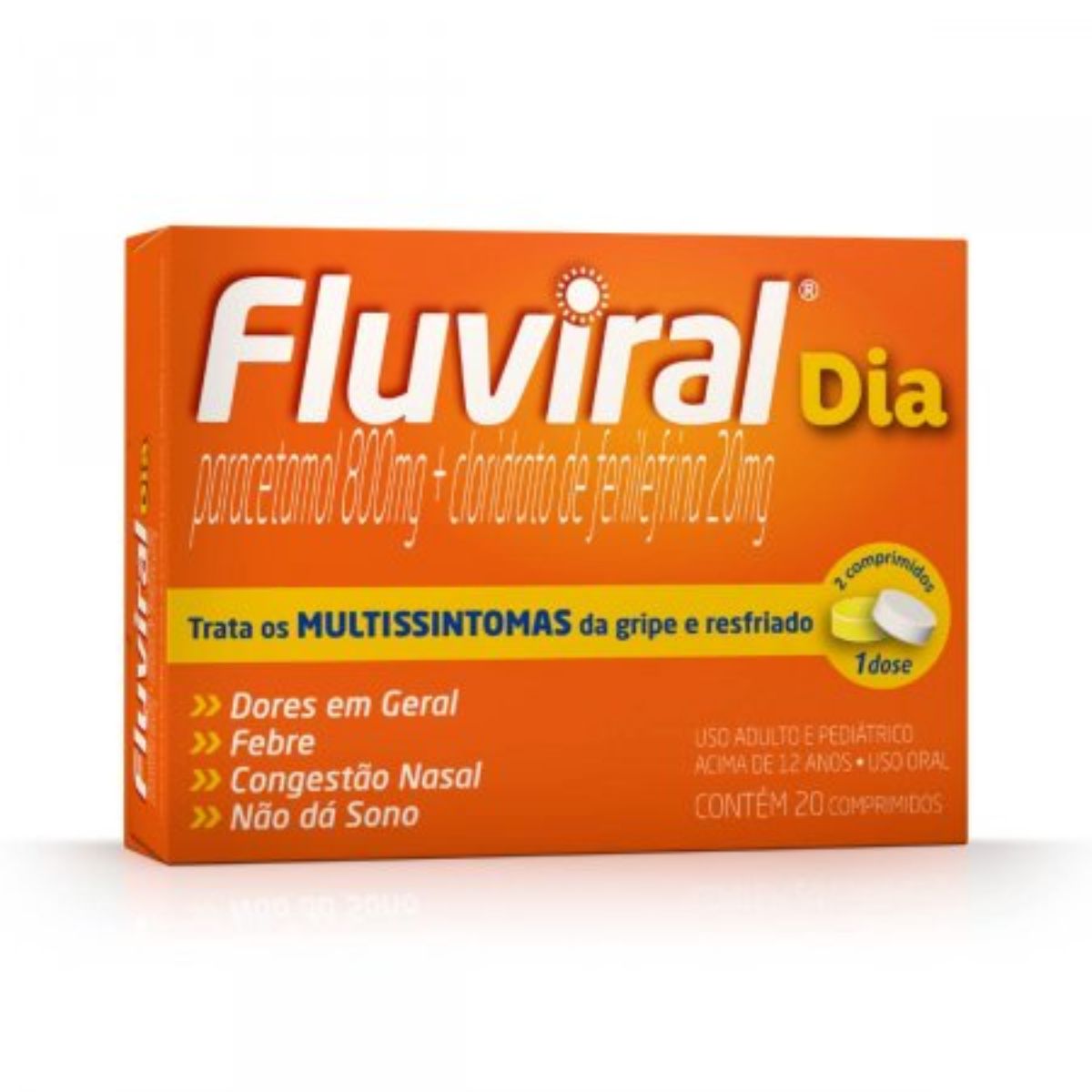 Fluviral Dia Com 20 Comprimidos