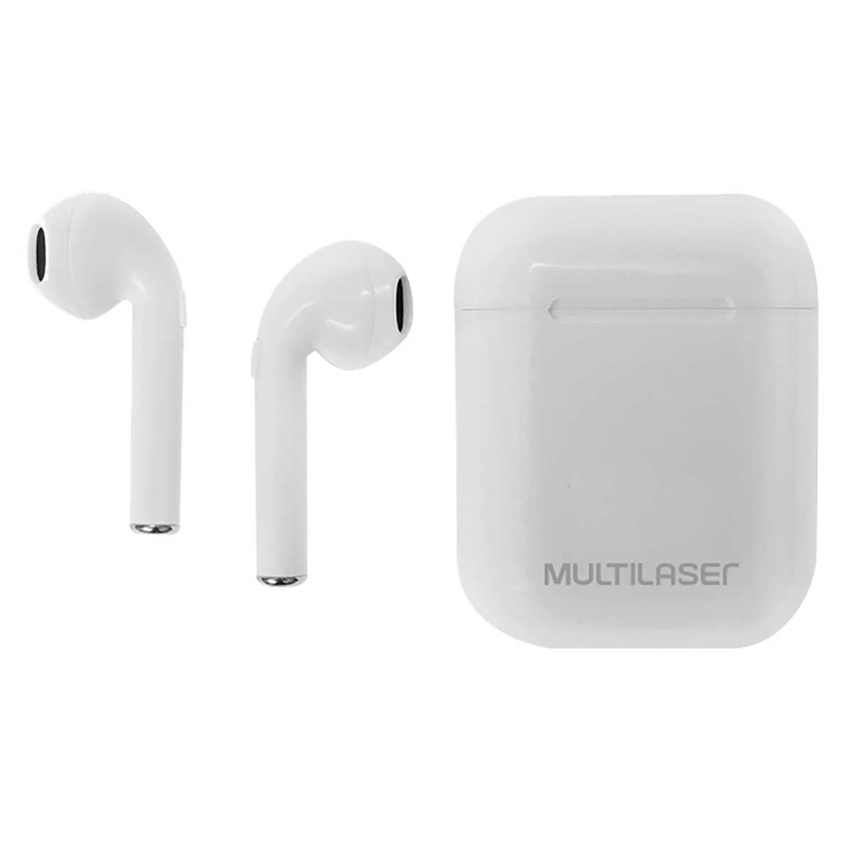 Fone de Ouvido Bluetooth Tws Airbuds Multilaser PH326 Branco