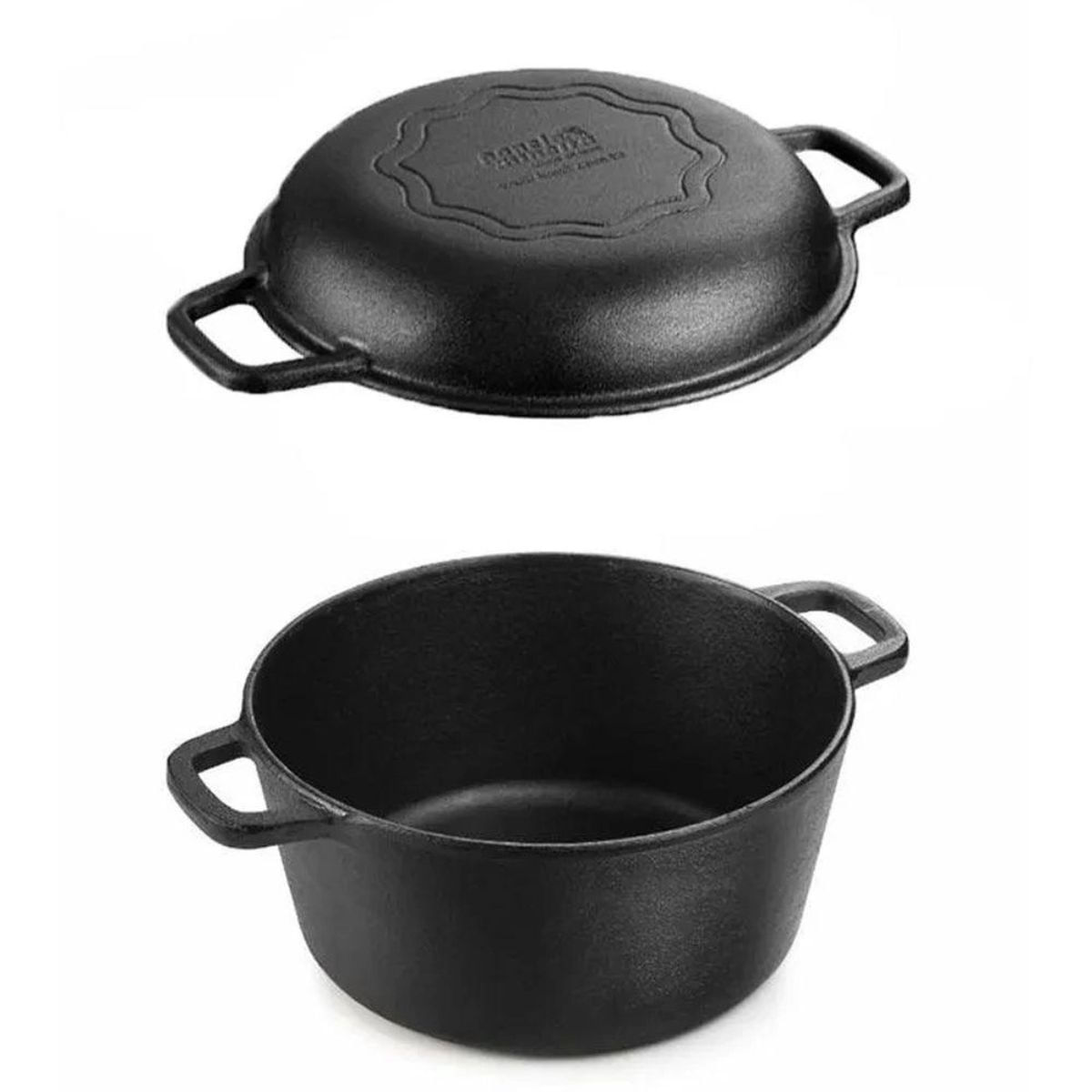 Forno Holandês Panela Mineira de Ferro 5 L Preto