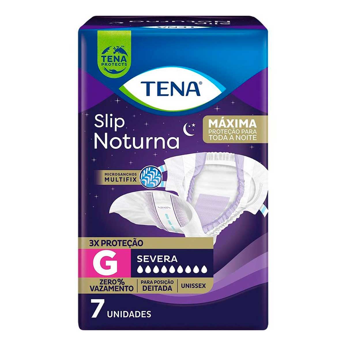 Fralda Geriátrica Noturna G Tena Slip 7 Unidades