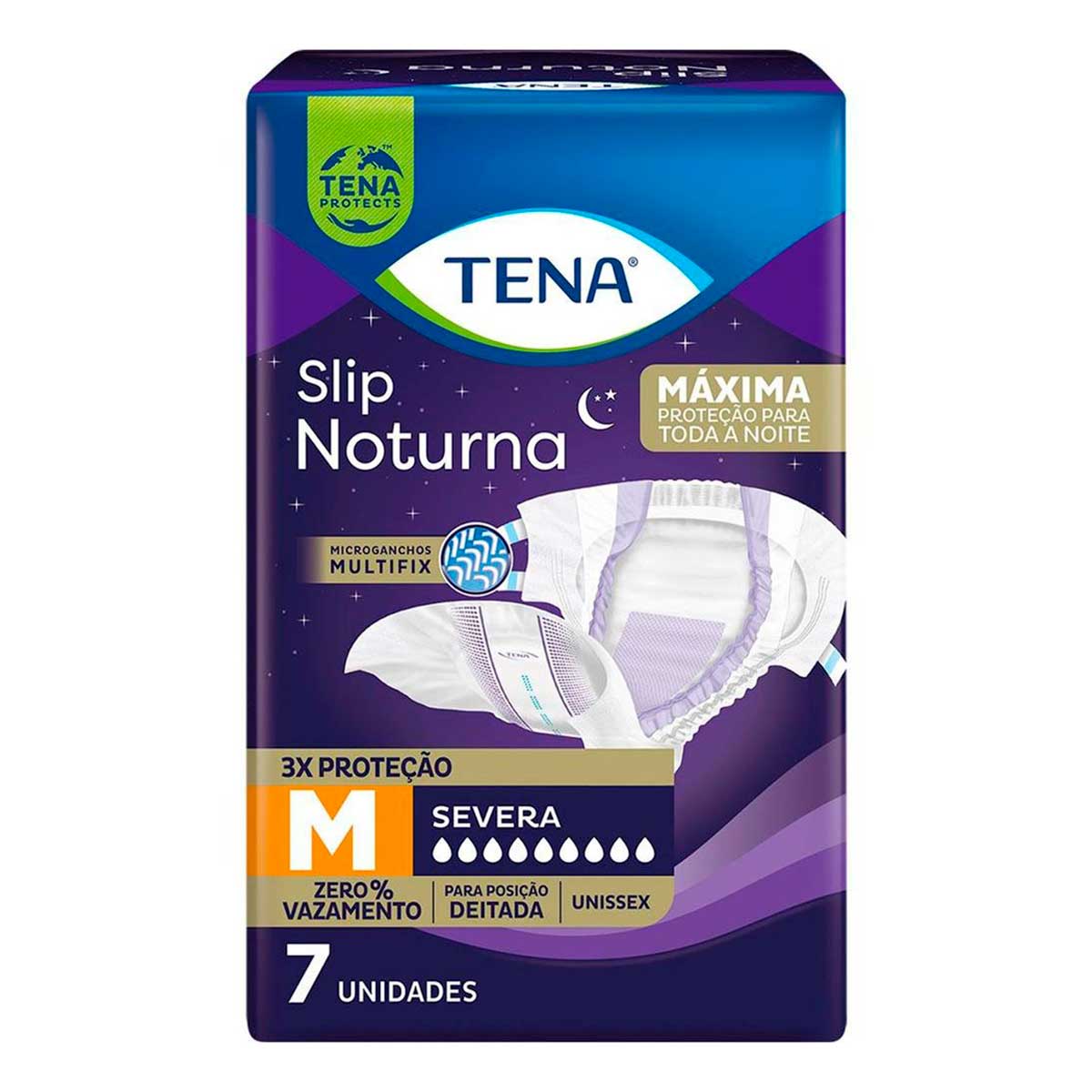 Fralda Geriátrica Noturna M Tena Slip 7 Unidades