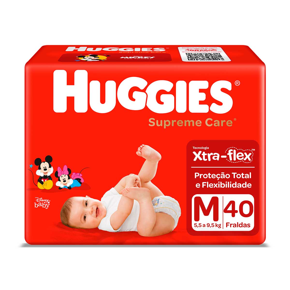 Fralda Huggies M Supreme Care Mega 40 Unidades